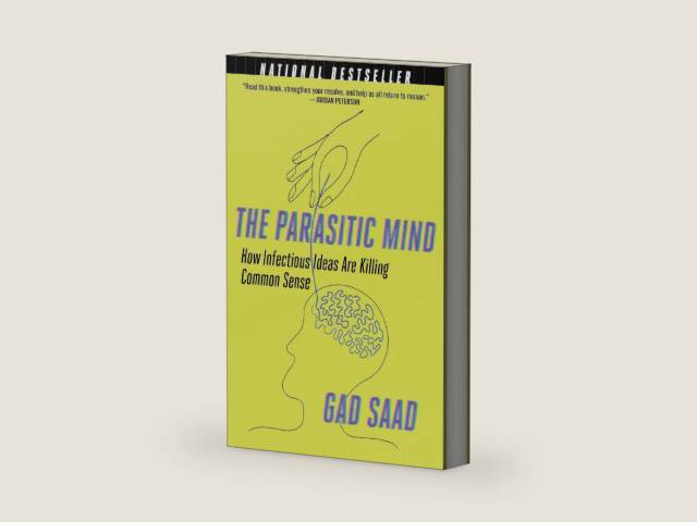 Parasitic Mind: How Infectious Ideas Are Killing Common Sense by Gad Saad | barcode:9789369521951 | source:'9789369521951-right-three-quarter.jpg