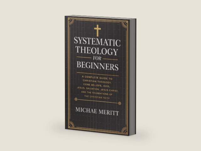 Systematic Theology for Beginners: A Complete Guide to Christian Doctrine, Biblical Theology, Core Beliefs, God, Salvation, Jesus Christ, and the Foundations of the Christian Faith by Michae Meritt | barcode:9789371232678 | source:'9789371232678-right-three-quarter.jpg