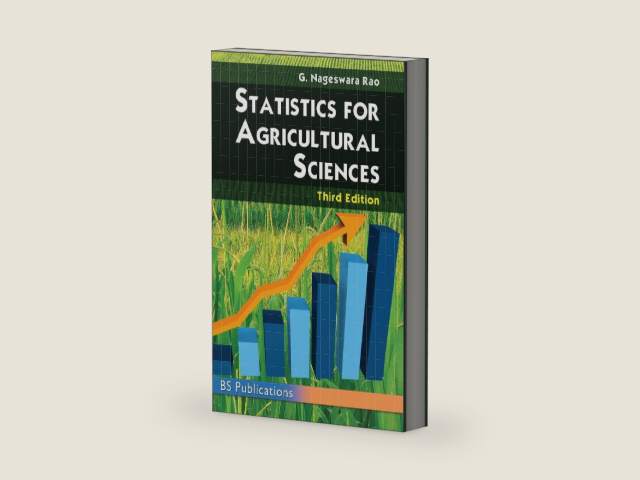 Statistics for Agricultural Sciences by G Nageswara Rao | barcode:9789388305303 | source:'9789388305303-right-three-quarter.jpg