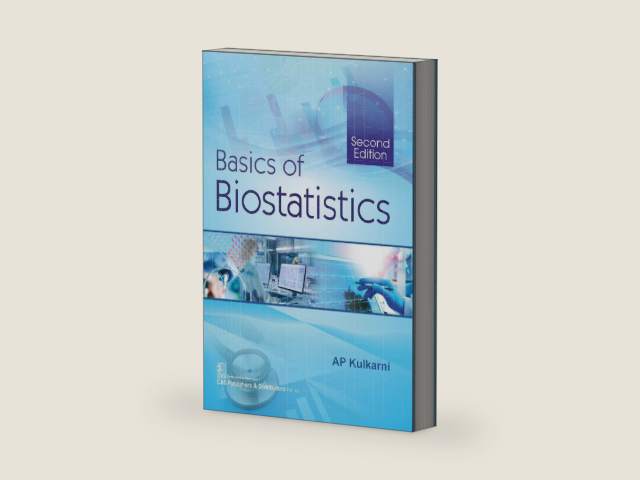Basics of Biostatistics by A.P. Kulkarni | barcode:9789389688184 | source:'9789389688184-right-three-quarter.jpg