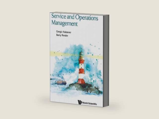 SERVICE AND OPERATIONS MANAGEMENT by Cengiz Haksever | barcode:9789813209442 | source:'9789813209442-right-three-quarter.jpg