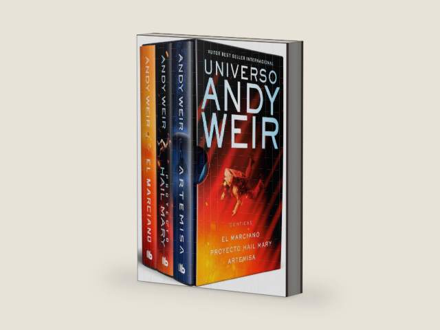 Universo Andy Weir (edición estuche: El marciano / Proyecto Hail Mary / Artemisa) / Andy Weir Universe (Box Set: The Martian / Project Hail Mary / Artemis) (Spanish Edition) by Andy Weir | barcode:9791387652043 | source:'9791387652043-right-three-quarter.jpg
