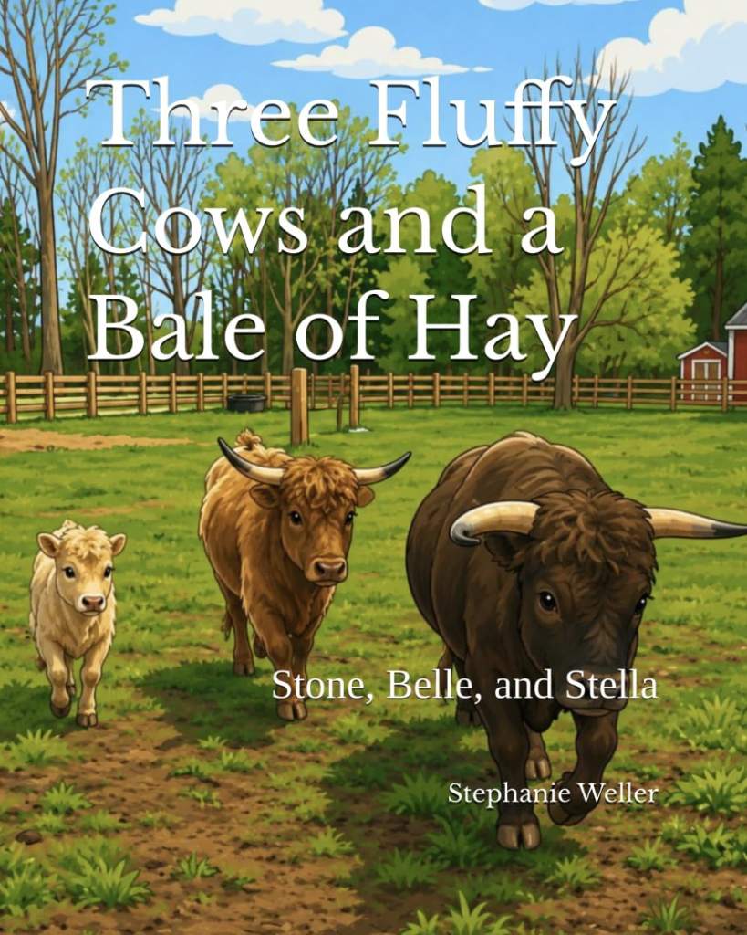 Three Fluffy Cows and a Bale of Hay: Stone, Belle, and Stella (Wellerstone Ranch) by Stephanie Weller | barcode:9798180016713 | source:'9798180016713.jpg