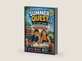 Summer Quest: 3rd to 4th Grade Workbook: 60-Day Summer Learning Challenge with Math, Reading, Grammar, STEM, Vocabulary & Critical Thinking (Summer Quest Daily Bridge Adventure Series) by Adventure Learning Press | barcode:9798180078223 | source:'9798180078223-right-three-quarter.jpg