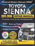 TOYOTA SIENNA 2011-2016 REPAIR MANUAL: Illustrative DIY Guide for the 3rd Gen, 2GR-FE V6, 3.6L Engine | Featuring 600+ High-Resolution Exploded View Diagrams and Step-by-Step Procedures by Vin Kraftman | barcode:9798180252296 | source:'9798180252296.jpg