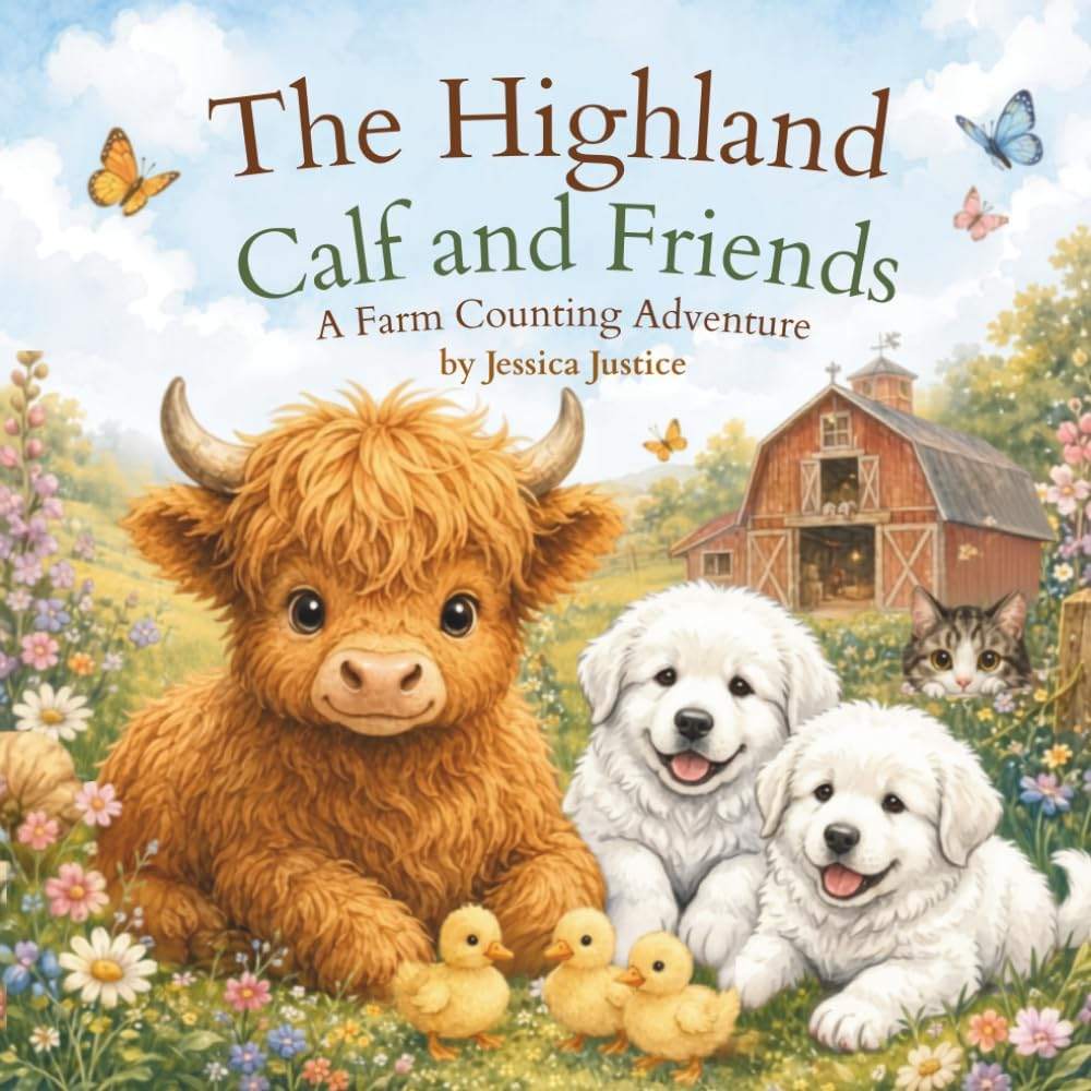 The Highland Calf and Friends: A Farm Counting Adventure by Jessica Justice | barcode:9798180592972 | source:'9798180592972.jpg