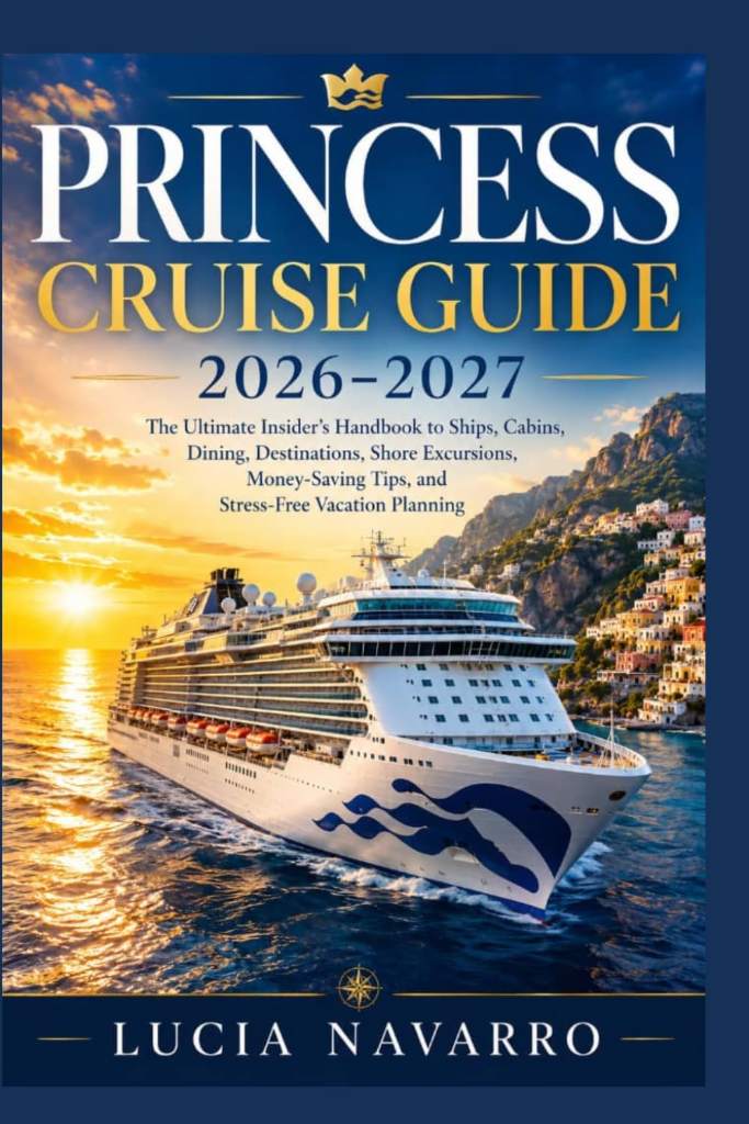 Princess Cruise Guide 2026–2027: The Ultimate Insider’s Handbook to Ships, Cabins, Dining, Destinations, Shore Excursions, Money-Saving Tips, and Stress-Free Vacation Planning by Lucia Navarro | barcode:9798180700728 | source:'9798180700728.jpg