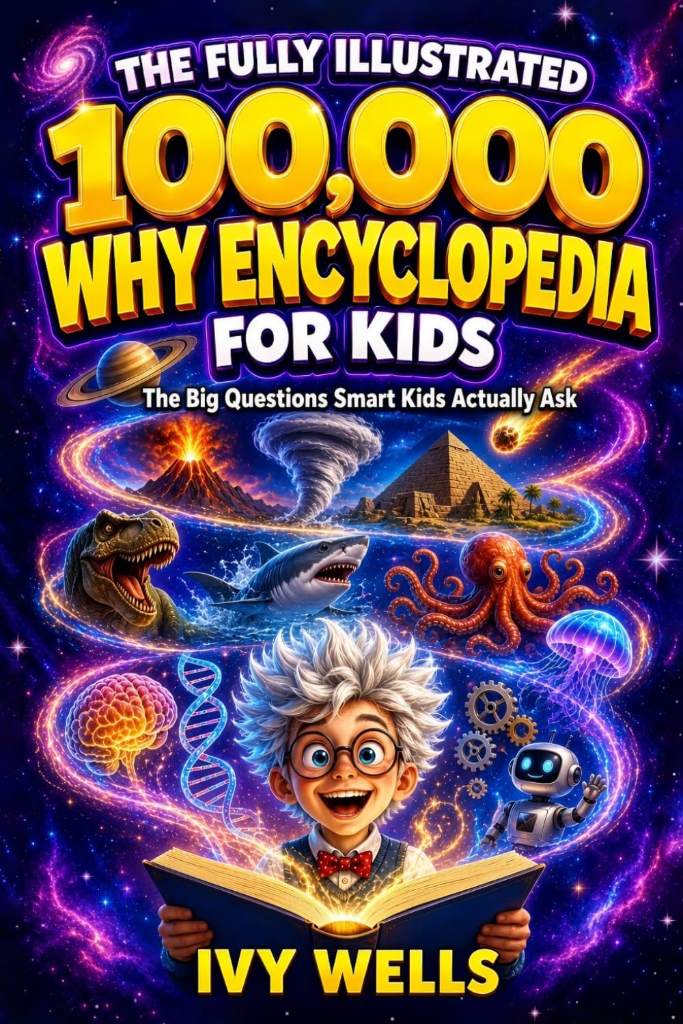 The Fully Illustrated 100,000 Why Encyclopedia For Kids: The Big Questions Smart Kids Actually Ask (Ages 9 to 12) by Ivy Wells | barcode:9798180705068 | source:'9798180705068.jpg