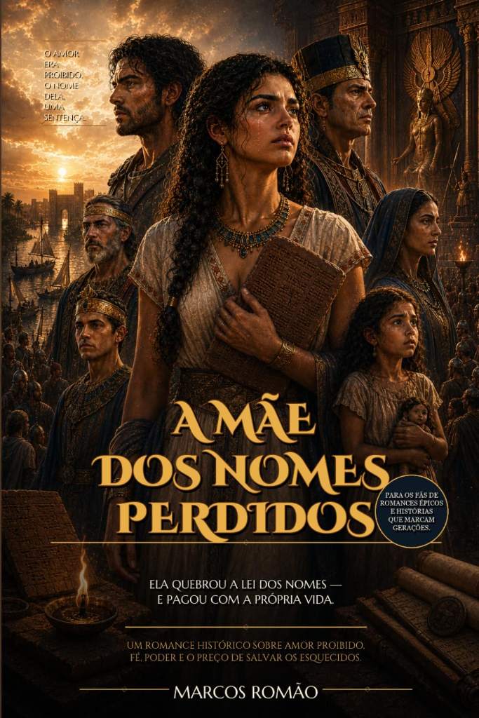 A MÃE DOS NOMES PERDIDOS: Ela quebrou a Lei dos Sem Nome — e salvou os esquecidos. (Portuguese Edition) by Marcos Romão | barcode:9798180815538 | source:'9798180815538.jpg