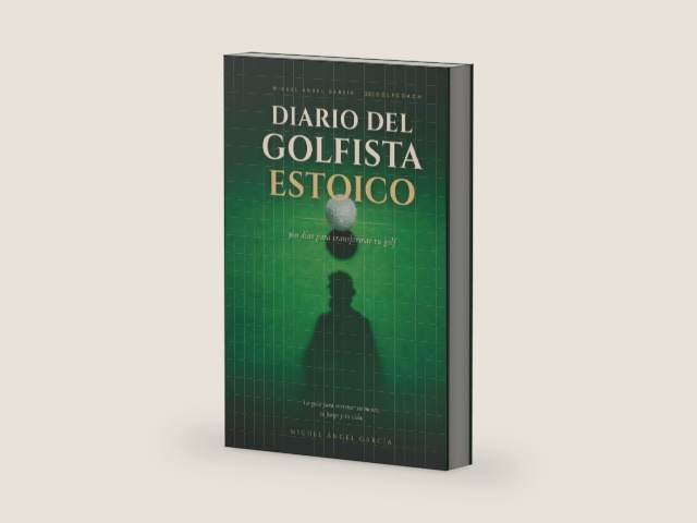 Diario de un golfista estoico: 360 días para transformar tu golf (Spanish Edition) by Sr. Miguel Ángel García | barcode:9798180934888 | source:'9798180934888-right-three-quarter.jpg