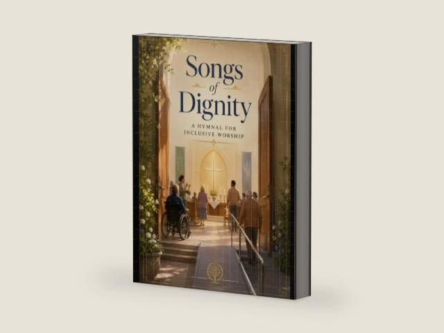 Songs of Dignity: A Hymnal for Inclusive Worship by Gary Rader | barcode:9798181018716 | source:'9798181018716-right-three-quarter.jpg