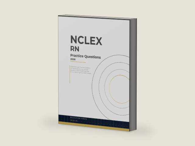 NCLEX-RN Practice Questions 2026: 1,000 NGN-Style Practice Questions with Detailed Rationales | Aligned to the NCSBN Test Plan | All Six CJMM Cognitive Skills by Rockston Press | barcode:9798181164819 | source:'9798181164819-right-three-quarter.jpg