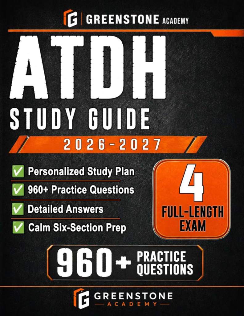 ATDH Study Guide 2026–2027: Exam Review with Personalized Study Plan, 960+ Practice Questions, 4 Full-Length Exams, Detailed Answers, and Calm ... for the Admission Test for Dental Hygiene by Greenstone Academy | barcode:9798181394094 | source:'9798181394094.jpg