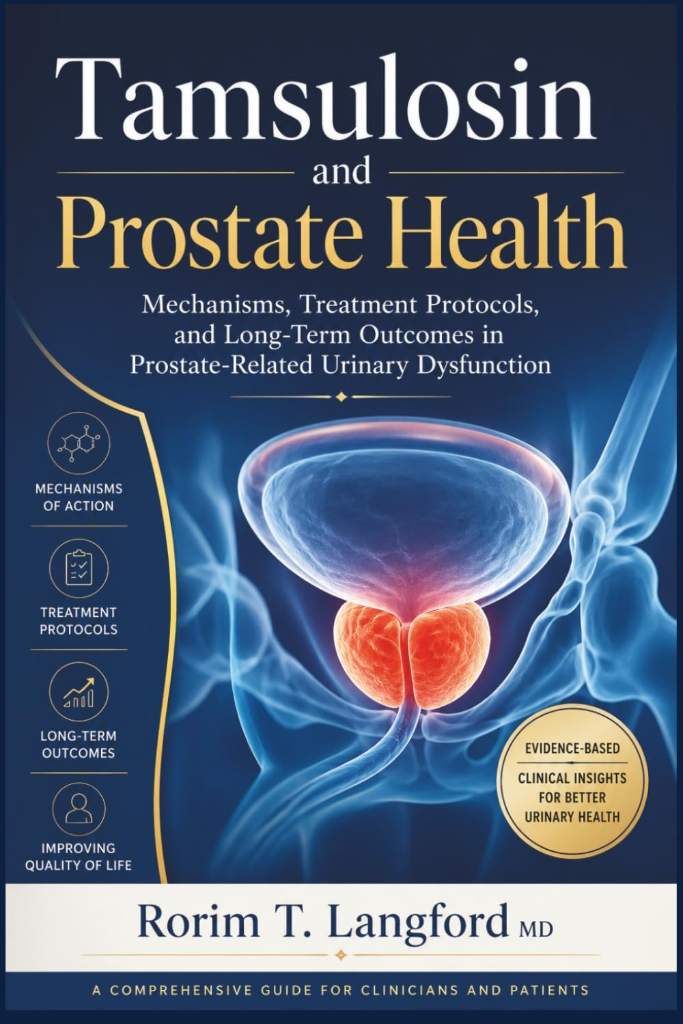 Tamsulosin and Prostate Health: Mechanisms, Treatment Protocols, and Long-Term Outcomes in Prostate-Related Urinary Dysfunction by Rorim T. Langford MD | barcode:9798181650596 | source:'9798181650596.jpg