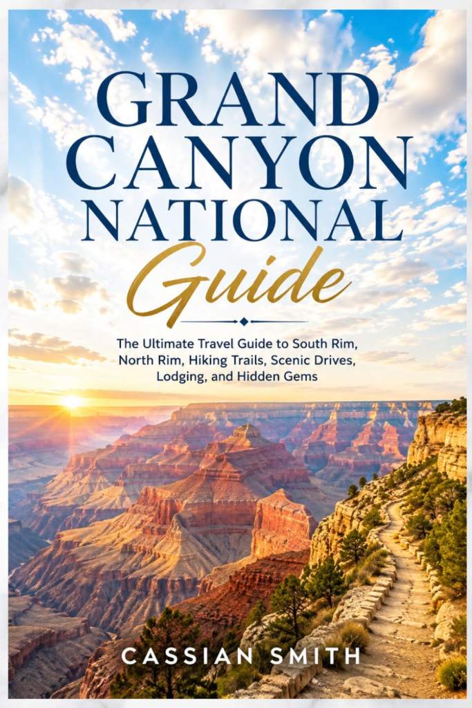 Grand Canyon National Guide: The Ultimate Travel Guide to South Rim, North Rim, Hiking Trails, Scenic Drives, Lodging, and Hidden Gems by CASSIAN SMITH | barcode:9798181708716 | source:'9798181708716.jpg