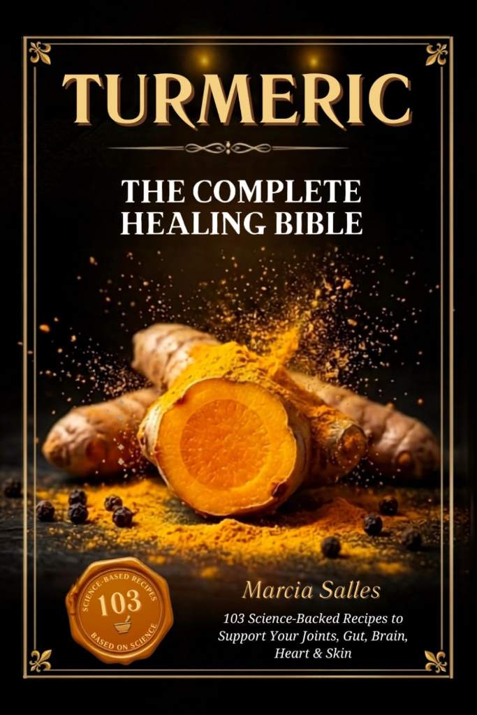 TURMERIC: The Complete Healing Bible: 103 Science-Backed Recipes to Heal Your Joints, Gut, Brain, Heart and Skin by Marcia Salles | barcode:9798181766839 | source:'9798181766839.jpg