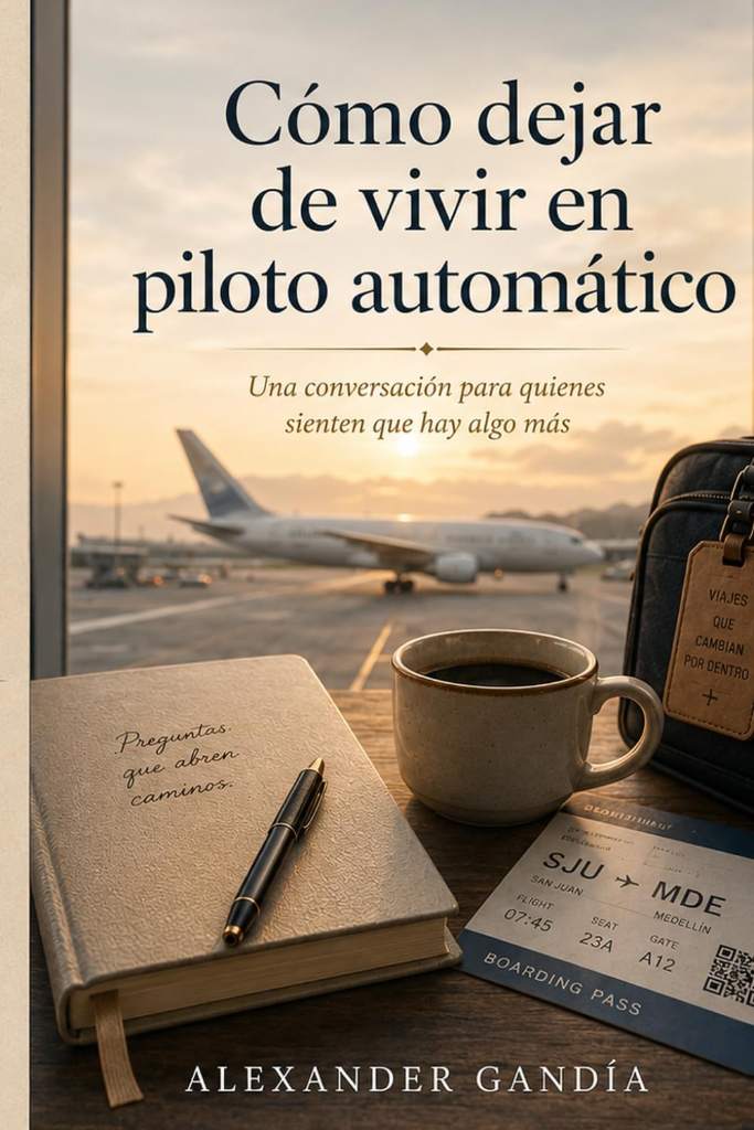 Cómo dejar de vivir en piloto automático: Una conversación para quienes sienten que hay algo más (Spanish Edition) by Alexander Gandía | barcode:9798182087308 | source:'9798182087308.jpg