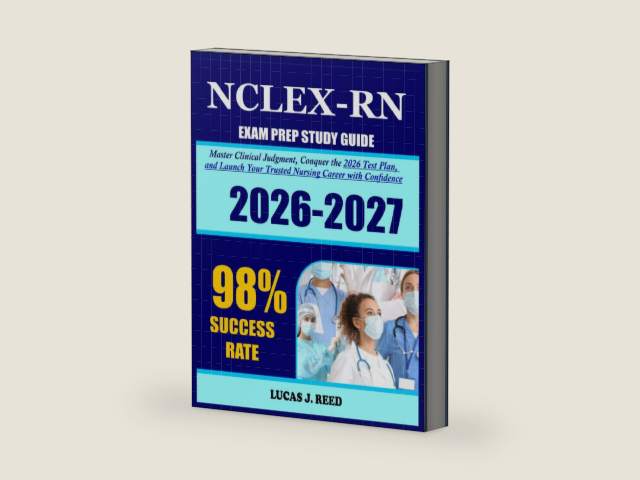 NCLEX-RN Exam Prep 2026-2027: Master Clinical Judgment, Conquer the 2026 Test Plan, and Launch Your Trusted Nursing Career with Confidence by Lucas J. Reed | barcode:9798182170376 | source:'9798182170376-right-three-quarter.jpg