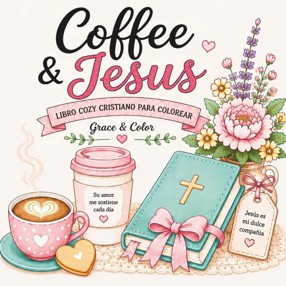 Coffee & Jesus: Libro Cozy Cristiano para Colorear (Spanish Edition) by Joseline Collazo | barcode:9798182254526 | source:'9798182254526.jpg