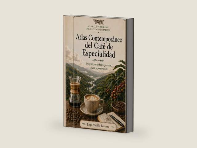 Atlas contemporáneo del café de especialidad (Spanish Edition) by Jorge Vadillo Lorenzo | barcode:9798182355902 | source:'9798182355902-right-three-quarter.jpg