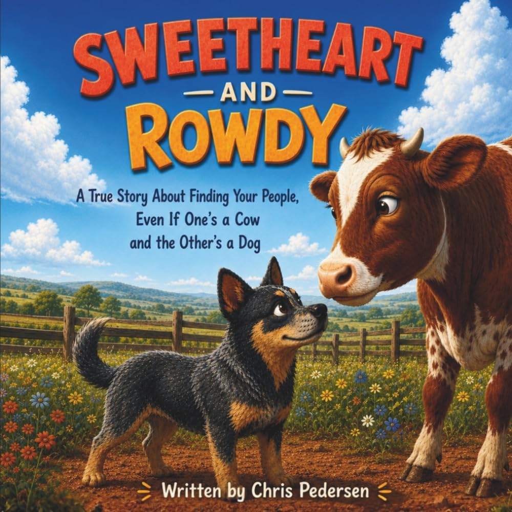 Sweetheart and Rowdy: A True Story About Finding Your People, Even If One's a Cow and the Other's a Dog (The Adventures of Sweetheart and Rowdy) by Chris Pedersen | barcode:9798182365093 | source:'9798182365093.jpg