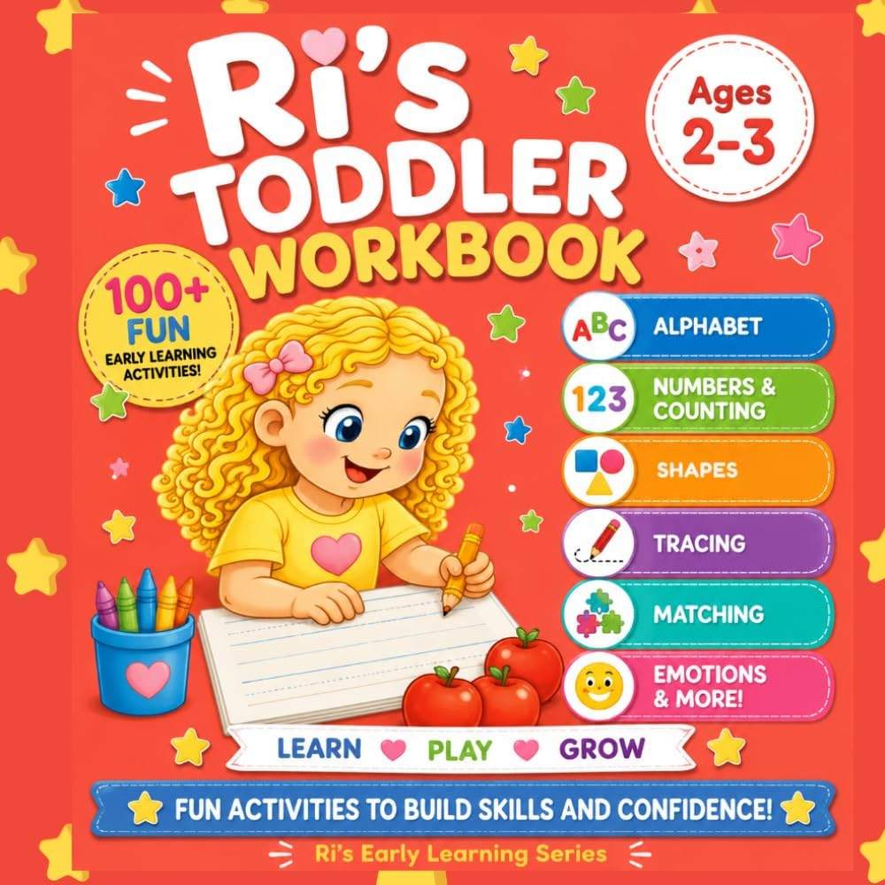 Ri’s Toddler Activity Workbook: Simple Learning Activities for Ages 2–4 with Tracing, Counting, Shapes, Matching, and More by Brandy B | barcode:9798182383875 | source:'9798182383875.jpg