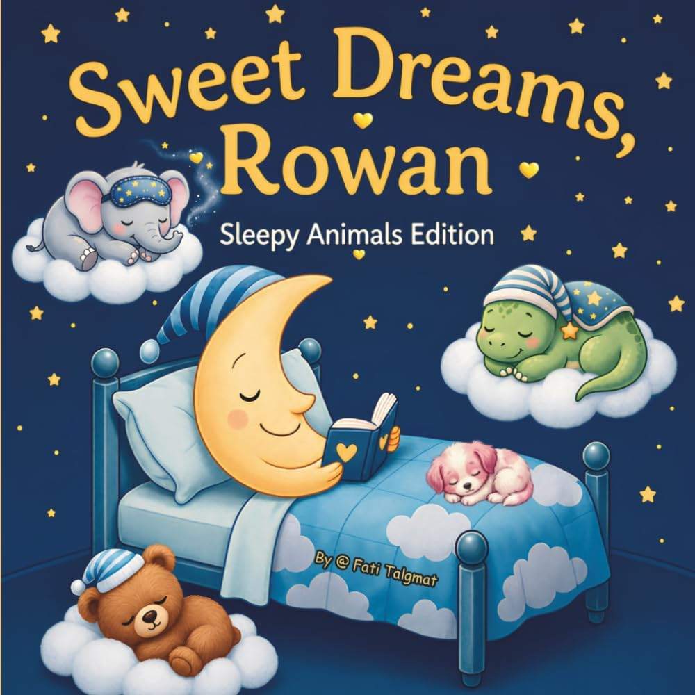 Sweet Dreams Rowan: Personalized Children's Bedtime Story book for Babies & Kids | perfect birthday gift idea for Rowan's | Gentle Rhymes, Sleepy ... Rowan Drift Into Sweet Dreams Every Night. by Fati Talgmat Books | barcode:9798182447645 | source:'9798182447645.jpg