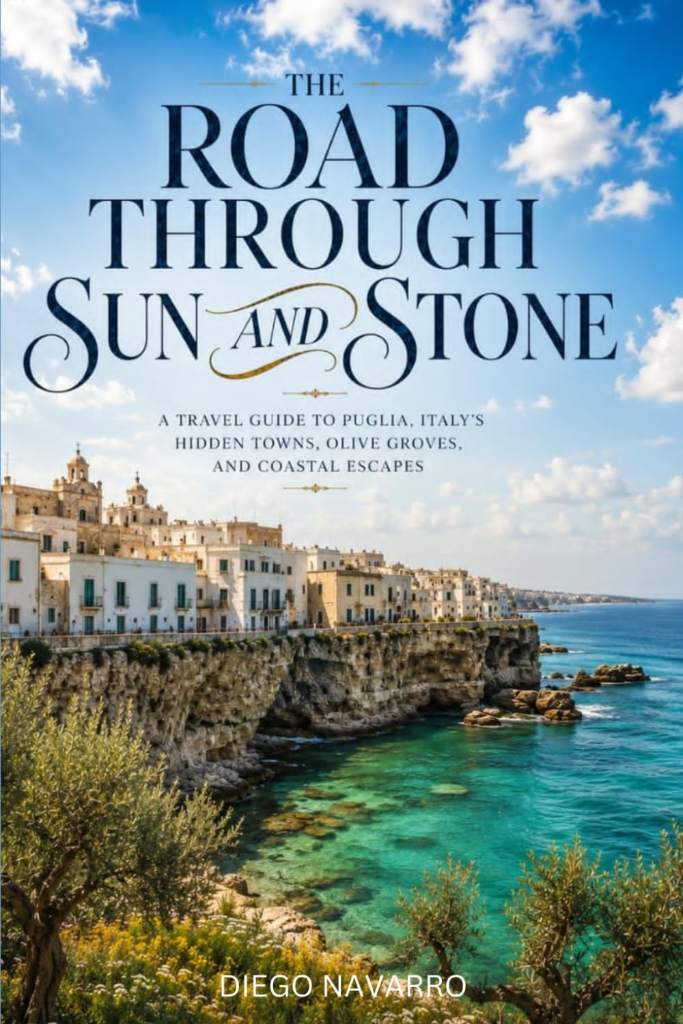 The Road Through Sun and Stone: A Travel Guide to Puglia, Italy’s Hidden Town,Olive Groves, and Coastal Escapes by DIEGO NAVARRO | barcode:9798182492003 | source:'9798182492003.jpg