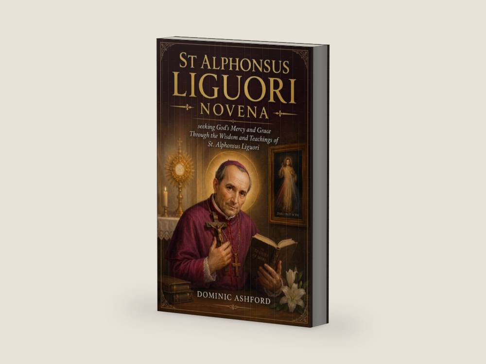 St. Alphonsus Liguori Novena: Seeking God's Mercy and Grace Through the Wisdom and Teachings of St. Alphonsus Liguori by Dominic Ashford | barcode:9798183563375 | source:'9798183563375-right-three-quarter.jpg