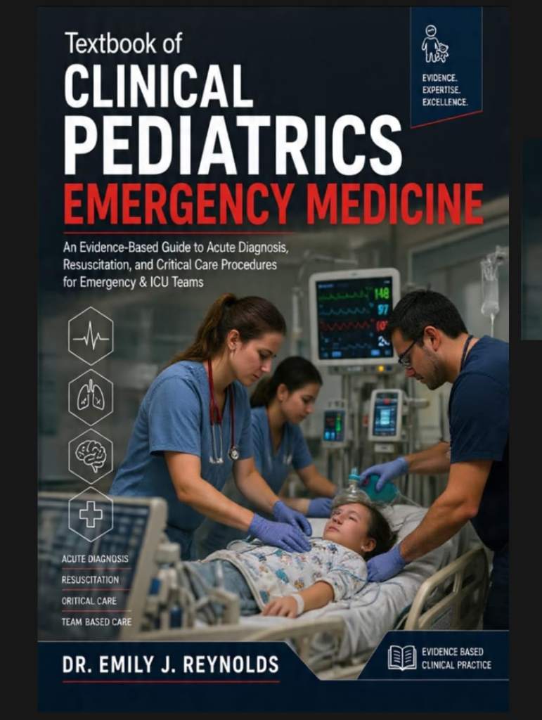 Textbook of Clinical Pediatrics Emergency Medicine: An Evidence-Based Guide to Acute Diagnosis, Resuscitation, and Critical Care Procedures for Emergency & ICU Teams by DR EMILY J. REYNOLDS | barcode:9798183629514 | source:'9798183629514.jpg