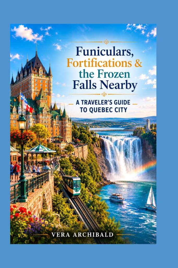 Funiculars, Fortifications & the Frozen Falls Nearby: A Traveler’s Guide to Quebec City by Vera Archibald | barcode:9798183647907 | source:'9798183647907.jpg