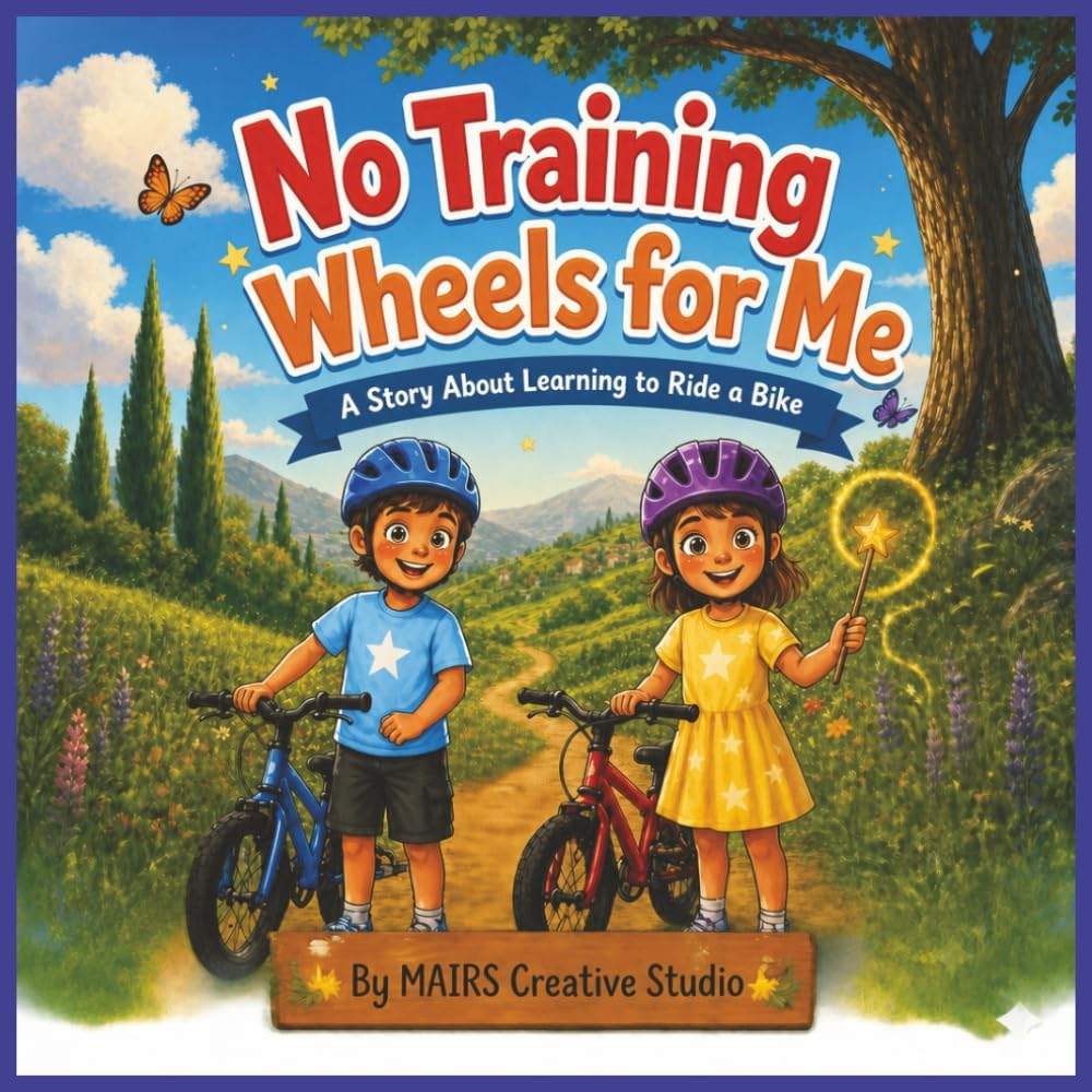 No Training Wheels For Me: A Children’s Book About Learning to Ride a Bike and Building Confidence, Courage, and Resilience by MAIRS Creative Studio | barcode:9798183812589 | source:'9798183812589.jpg