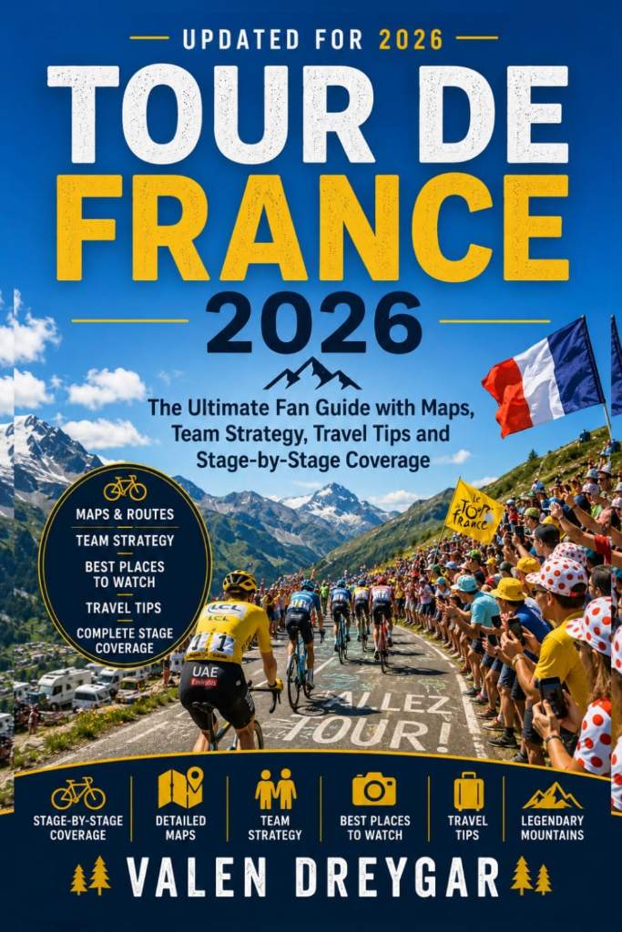 Tour De France 2026: The Ultimate Fan Guide with Maps, Team Strategy, Travel Tips and Stage-by-Stage Coverage by Valen Dreygar | barcode:9798183926392 | source:'9798183926392.jpg