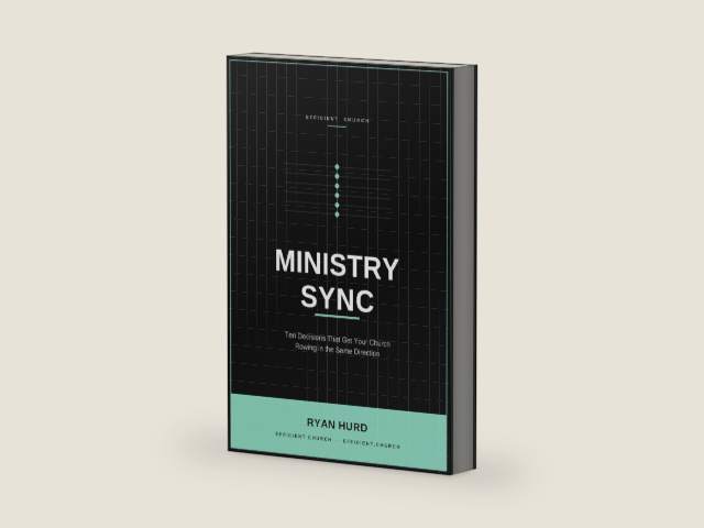 Ministry Sync: Ten Decisions That Get Your Church Rowing in the Same Direction by Ryan Hurd | barcode:9798183980356 | source:'9798183980356-right-three-quarter.jpg