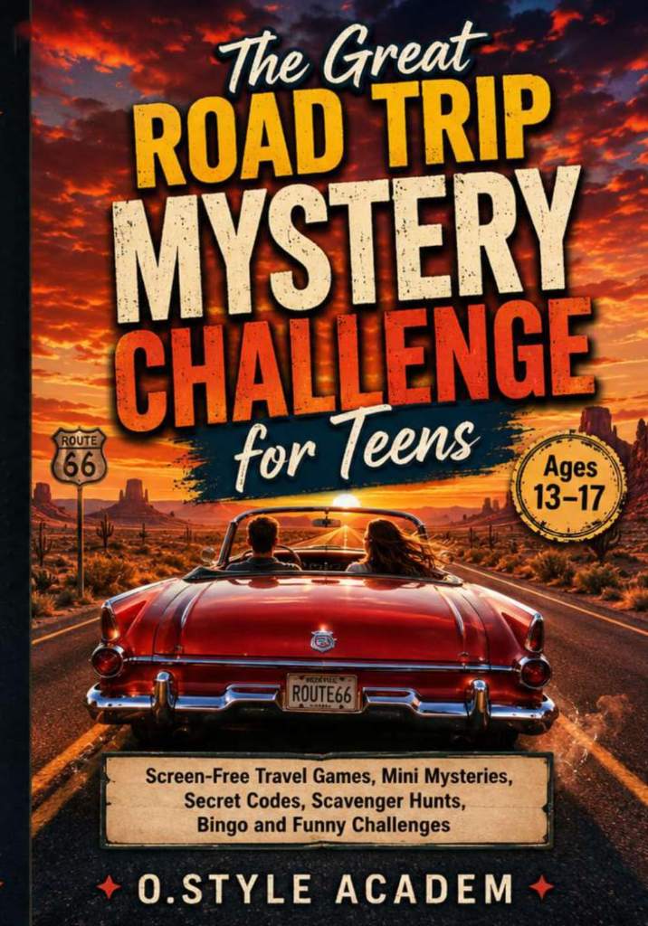 The Great Road Trip Mystery Challenge for Teens: Screen-Free Travel Games, Mini Mysteries, Secret Codes, Scavenger Hunts, Bingo and Funny Challenges for Long Car Rides and Family Vacations by STYLE | barcode:9798184074184 | source:'9798184074184.jpg