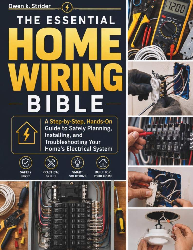 The Essential Home Wiring Bible: A Step-by-Step, Hands-On Guide to Safely Planning, Installing, and Troubleshooting Your Home’s Electrical System by Owen K. Strider | barcode:9798184289076 | source:'9798184289076.jpg