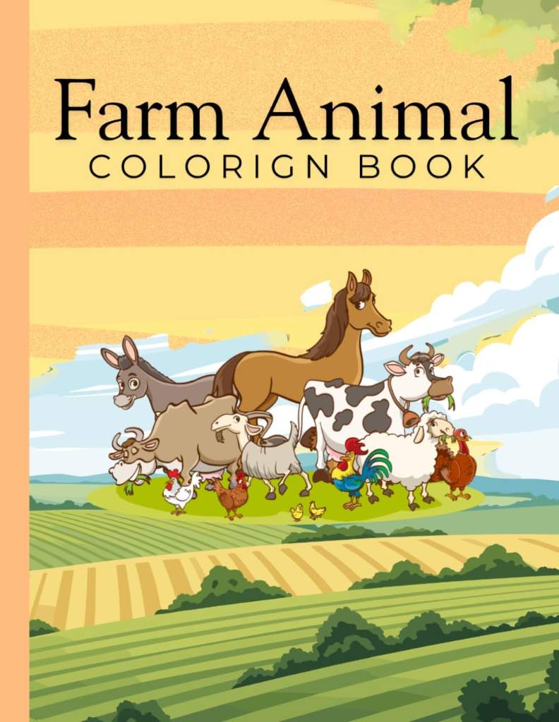 Farm Animal Coloring Book by Keira N Putman | barcode:9798184377636 | source:'9798184377636.jpg