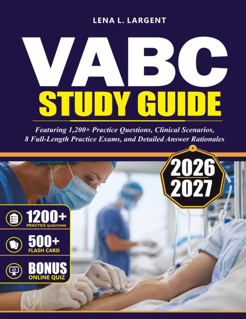 VA-BC EXAM STUDY GUIDE 2026–2027: Featuring 1,200+ Practice Questions, Clinical Scenarios, 8 Full-Length Practice Exams, and Detailed Answer Rationales by LENA L. LARGENT | barcode:9798184447599 | source:'9798184447599.jpg
