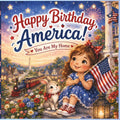 Happy 250th Birthday America, You Are My Home: A sweet patriotic bedtime storybook, picture book about love, home, family, flags, friendship, and the ... Blue Storybook for Little Dreamers Ages 3–6, by Der Wirox | barcode:9798184453057 | source:'9798184453057.jpg