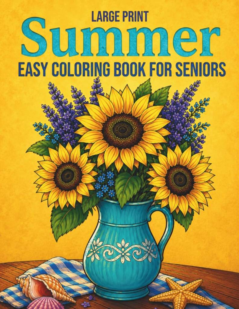 Summer Coloring Book for Seniors: Easy Designs, Large Print for Relaxation and Stress Relief by Ivy Lines | barcode:9798184524467 | source:'9798184524467.jpg