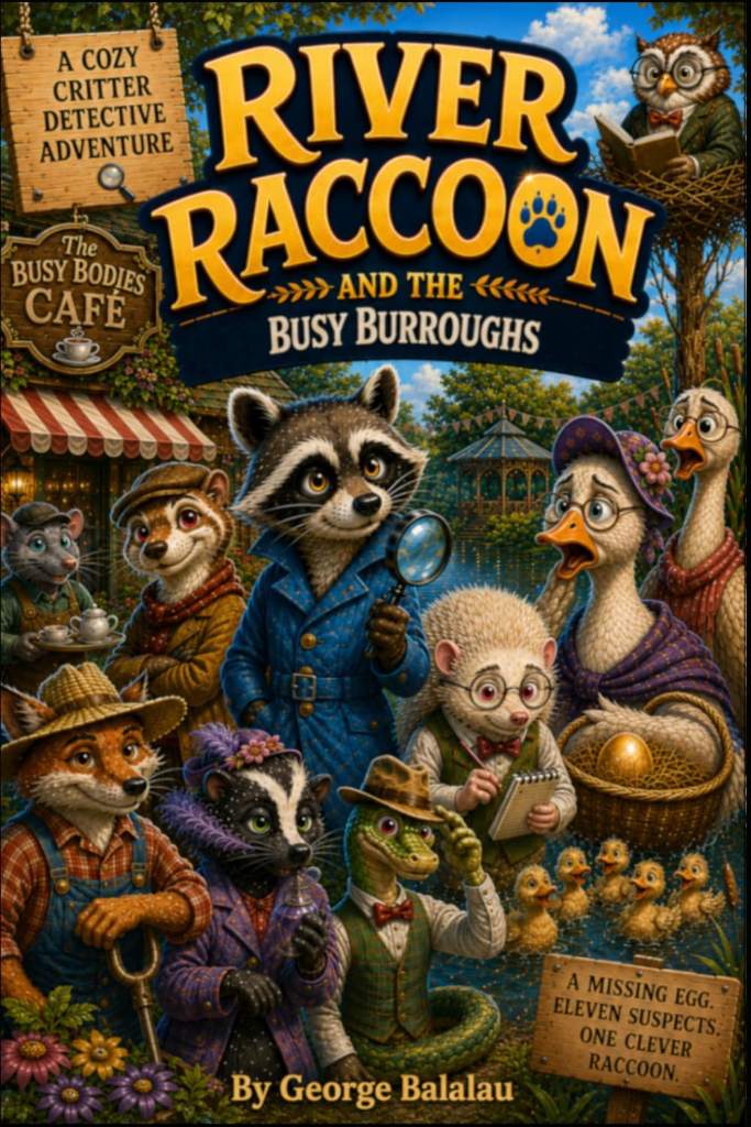 River Raccoon and the Busy Burroughs by George Balalau | barcode:9798184525082 | source:'9798184525082.jpg