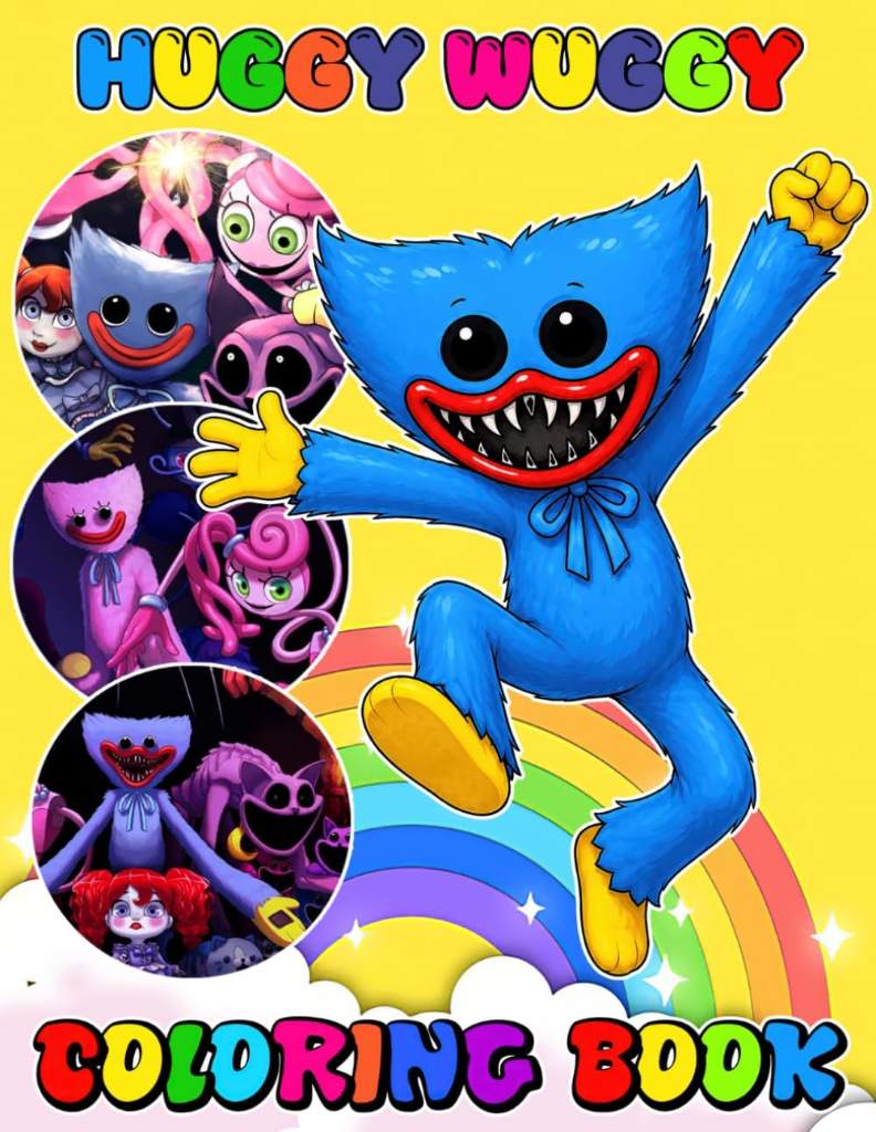 Hug-gy's and Friends Coloring Book: JUMBO Drawing Pages Of Characters for Kids Ages 4-8 8-12 by Rodolfo H.Ortega | barcode:9798184546872 | source:'9798184546872.jpg