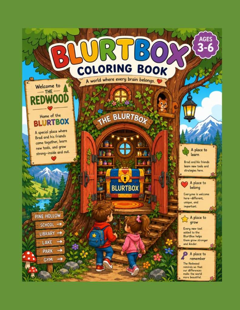 Blurt Box Coloring Companion: A regulation coloring book for ages 3-6 by Cecelia Martarano | barcode:9798184571881 | source:'9798184571881.jpg