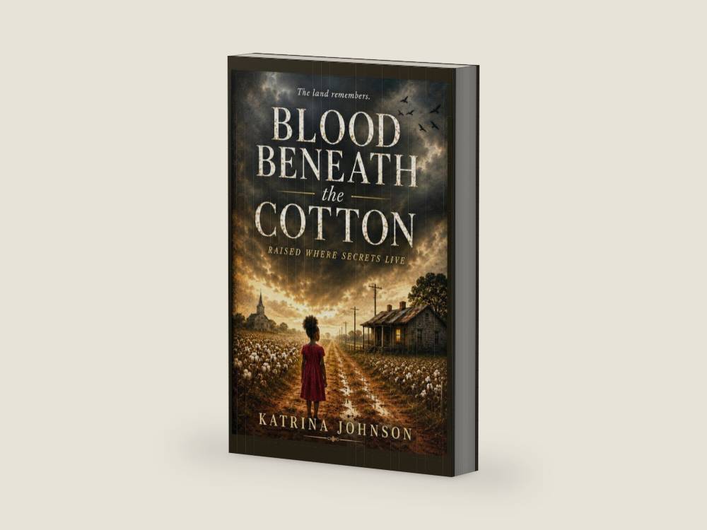 Blood Beneath the Cotton: Raised Where Secrets Live by Katrina Johnson | barcode:9798184733234 | source:'9798184733234-right-three-quarter.jpg
