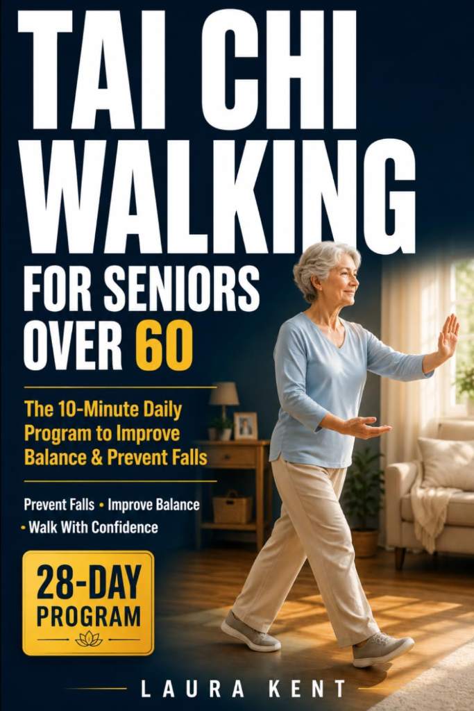 Tai Chi Walking for Seniors Over 60: The 10-Minute Indoor No-Fall Daily Method to Restore Balance, Build Confidence, and Move Safely at Home — A 28-Day Beginner Program by Laura Kent | barcode:9798184816739 | source:'9798184816739.jpg