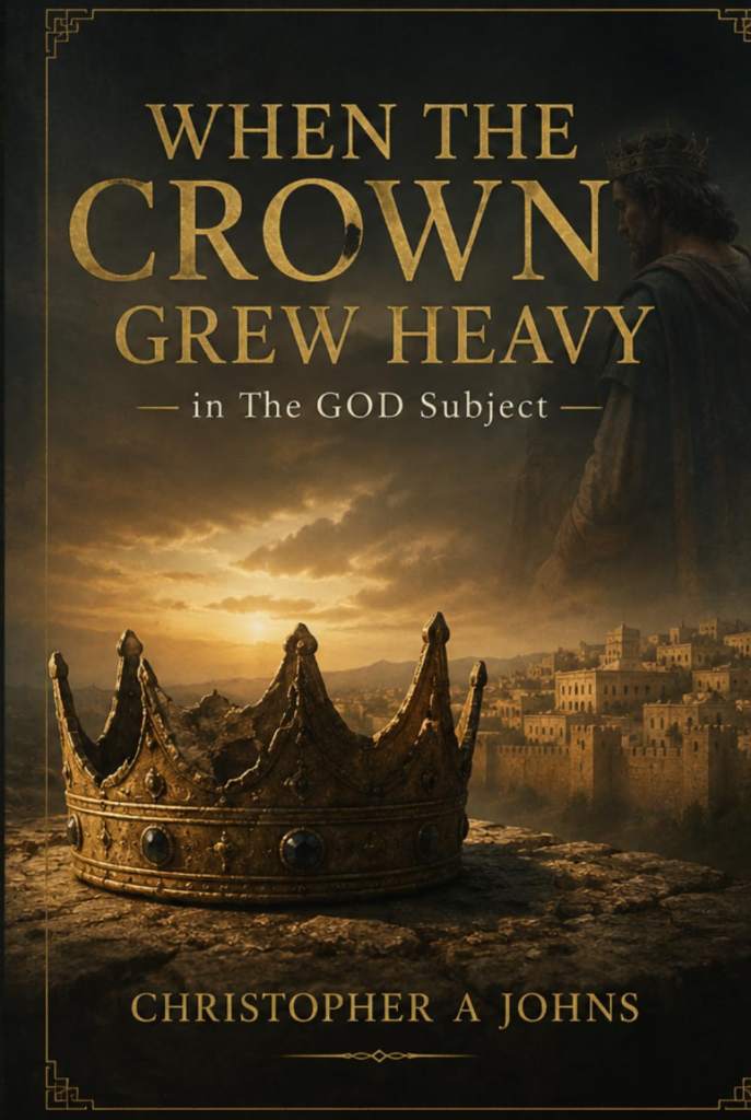 WHEN THE CROWN GREW HEAVY in The GOD subject by christopher johns | barcode:9798184919331 | source:'9798184919331.jpg