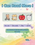 I CAN READ MORE!: My Second Learning Book A fun and engaging book that helps children with autism strengthen reading, language, and communication ... everyday learning experiences.: VOL. 2 by Juny Sosa Lorenzo | barcode:9798185084908 | source:'9798185084908.jpg