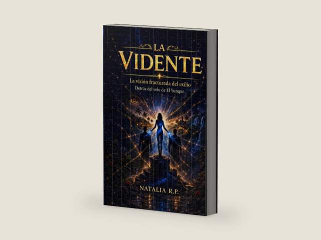 La Vidente: La Visión Fracturada del Exilio Detrás del Velo de El Yunque (Spanish Edition) by Natalia R.P. | barcode:9798186451457 | source:'9798186451457-right-three-quarter.jpg