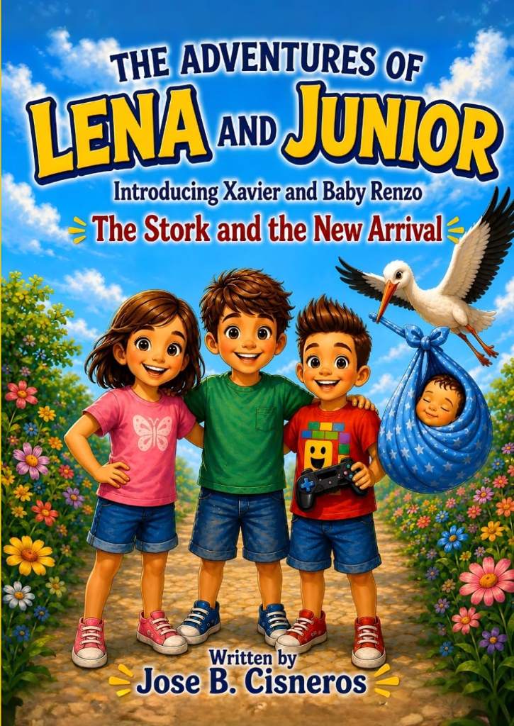 The Adventures of Lena and JR Introducing Xavier and Baby Renzo: The Stork and the Special Delivery by Jose B Cisneros | barcode:9798195187958 | source:'9798195187958.jpg