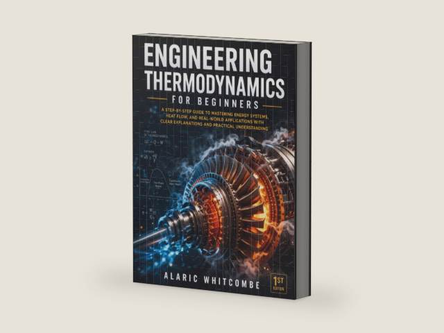 Engineering Thermodynamics for Beginners: A Step-by-Step Guide to Mastering Energy Systems, Heat Flow, and Real-World Applications with Clear Explanations and Practical Understanding by Alaric Whitcombe | barcode:9798195717773 | source:'9798195717773-right-three-quarter.jpg